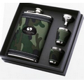 8 Oz. Camouflage Flask Gift Set